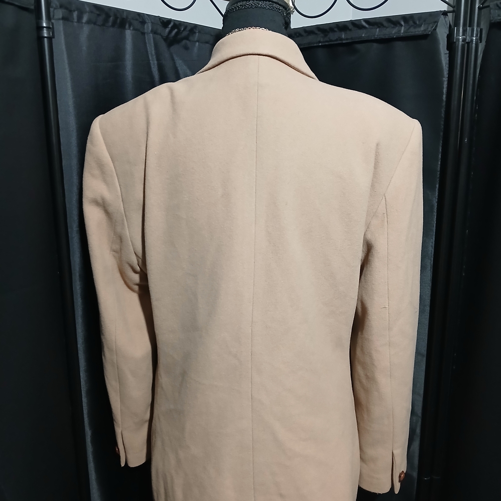 Talbots Wool Cashmere Blend Beige Tan Single-Button Blazer Embroidered Pocket 10 - Picture 5 of 8